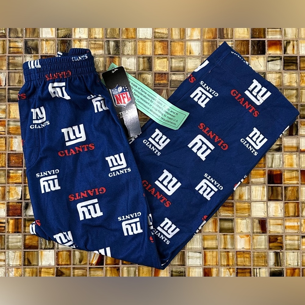 NWT Boy’s Youth NFL Apparel NEW YORK GIANTS Pajama Pants~Sleepwear~M~$28